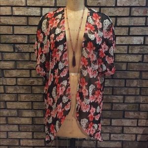 Sheer Kimono Cover-Up